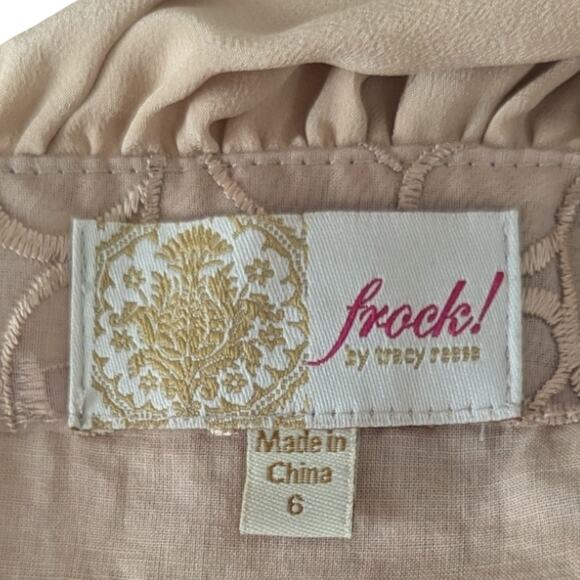 FROCK! Tracy Reese Picture Show Dress | US Size 6 | Latte Beiges | A-line silk - Picture 8 of 10